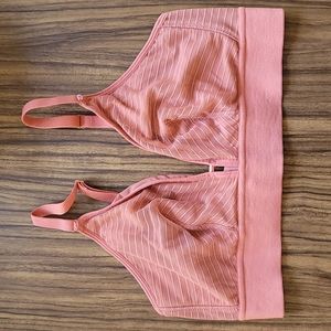 Madewell x Lively | Busty Stripe Mesh Bralette | No wire bra